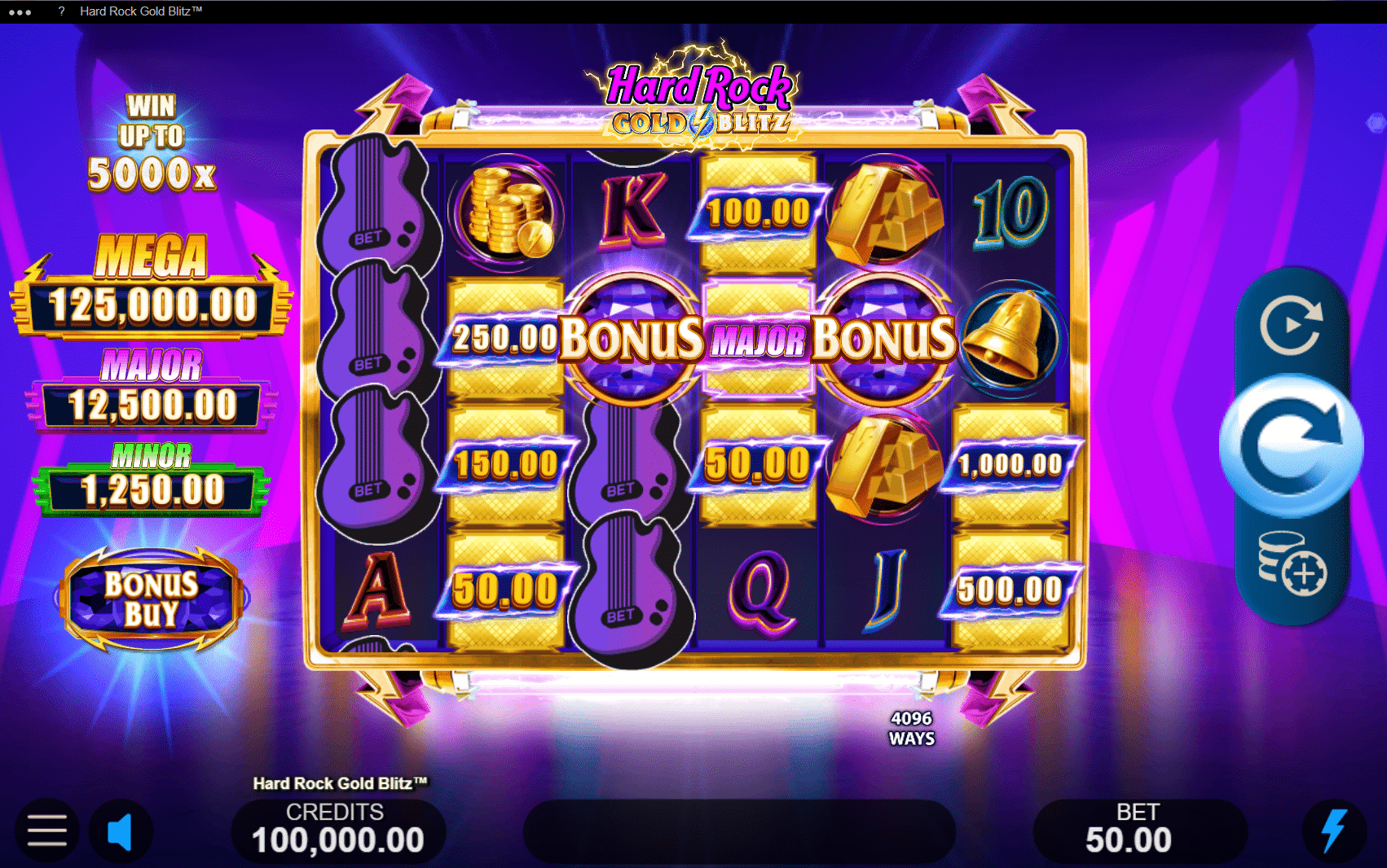 Hard Rock Gold Blitz game