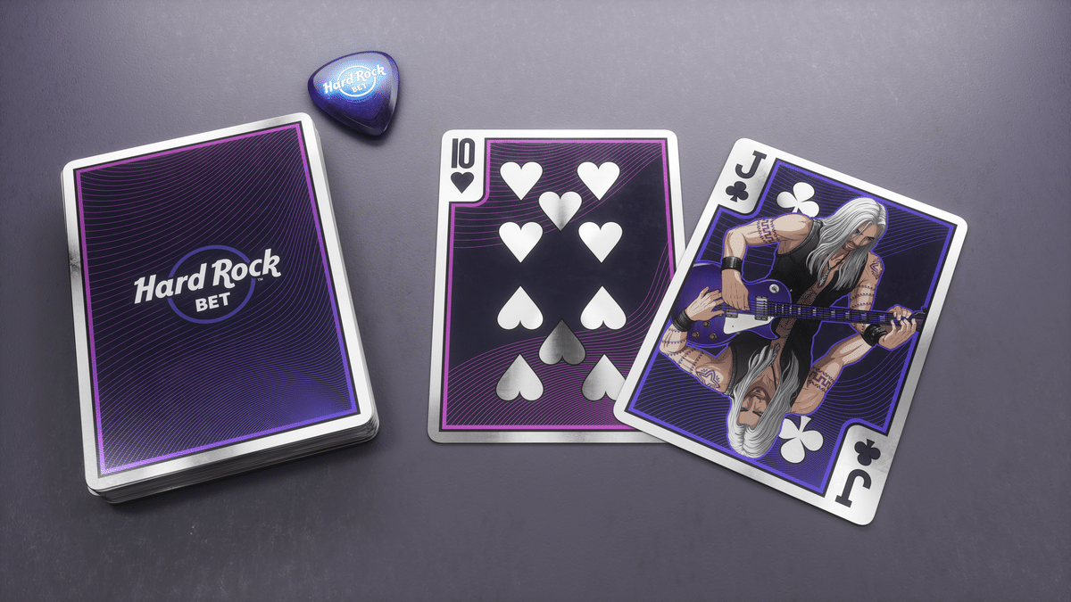 Blackjack cards hard rock